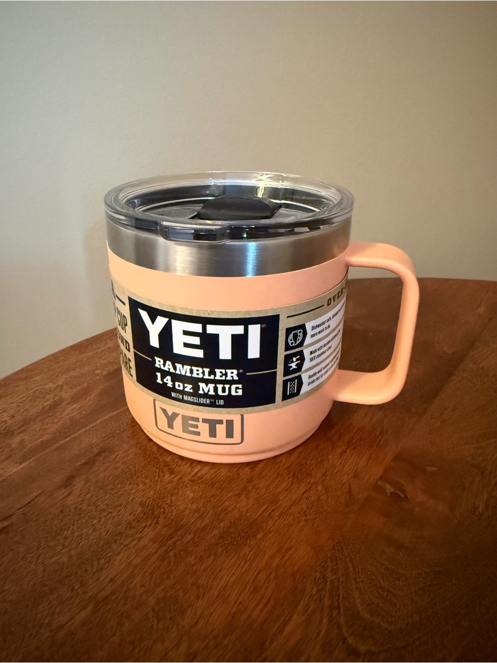 Yeti Rambler 14 oz Mug Peach